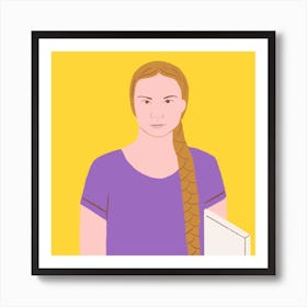 Greta Square Art Print