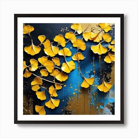 Ginkgo Leaves 12 Art Print