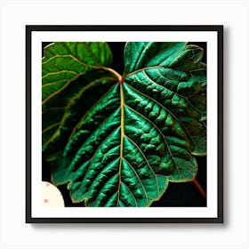 Mulberry leaf Art Print