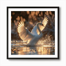 White Swan 1 Art Print