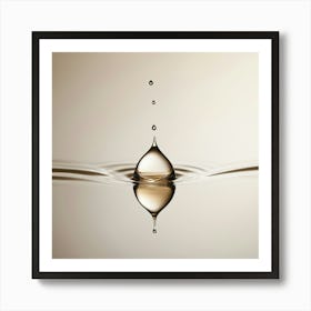 Water Drop Art Print