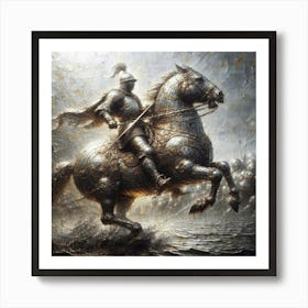 Medieval knight 1 Art Print