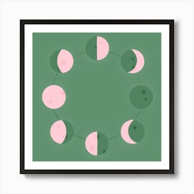 Moon Phases Art Print