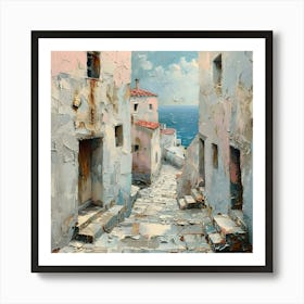 Crete, Greece, Abstract Expressionism, Minimalism, and Neo Dada Art Print