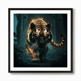 Tiger In The Forest 2 Art Print