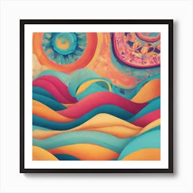 Psychedelic Painting Art Print