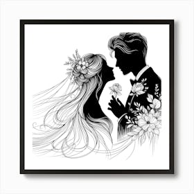 Creative Love And Relationship Illustration 52 Art Print