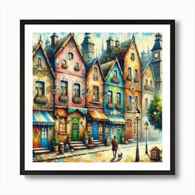 Street Scene Art Print Art Print