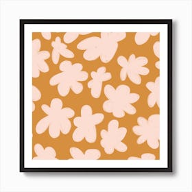 Abstract Flowers Art Print