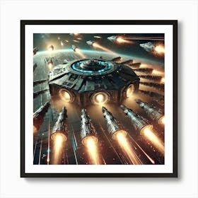 Point Defense System Converted Art Print