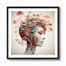 Abstract And Surreal Art Series By Csaba Fikker 007 Art Print