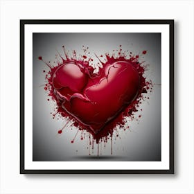 Bloody Heart Art Print