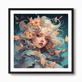 Autumn Girl Art Print