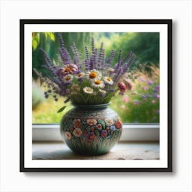 Flowers In A Vase 24 Art Print