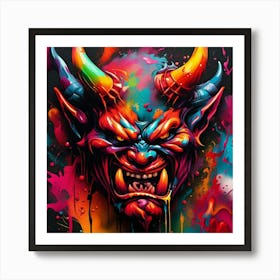 Devil Head 17 Art Print