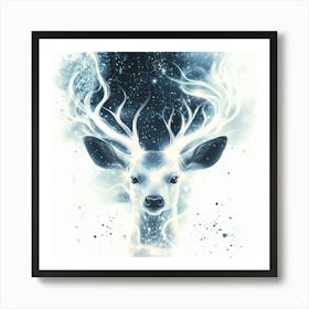 Deer Ghost Art Print