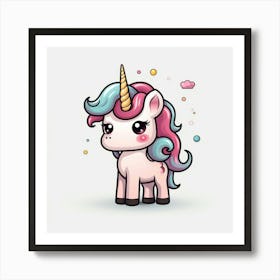 Cute Unicorn 492 Art Print