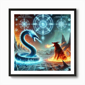 Yin Ice Serpent Strategic Instincts Póster