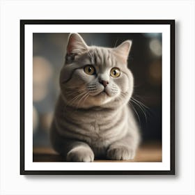 British Shorthair Cat 12 Art Print