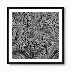 Swirls and Lines Abstract Painting Art Print