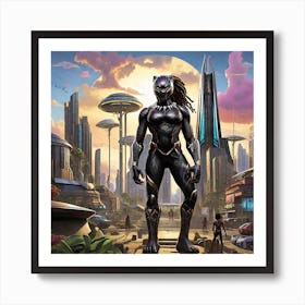 Black Panther 3 Art Print