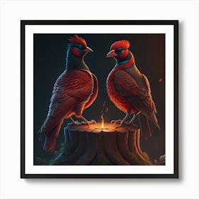 Pheasants Art Print