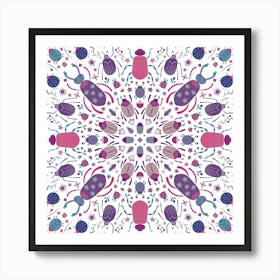 Bug and Beetle Mandala Art Print