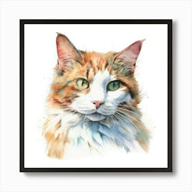 Skookum Cat Portrait 3 Art Print