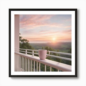 Sunrise On A Balcony 7 Art Print