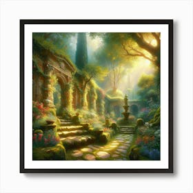 Garden Path 1 Art Print