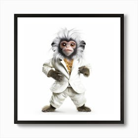 Monkey In A Suit Art Print