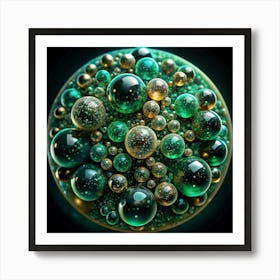 Emerald Sphere Art Print