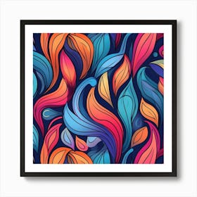 Seamless Abstract Pattern Art Print