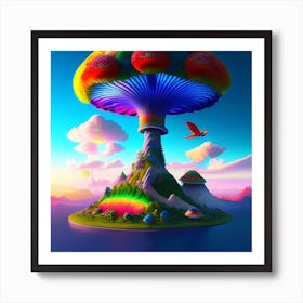 Mushroom Island 7 Art Print