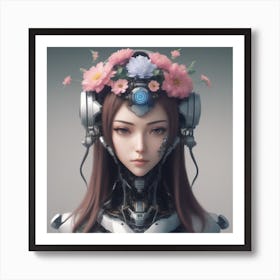 Robot Girl 3 Art Print