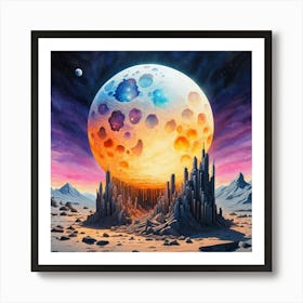 Moonscape 2 Art Print