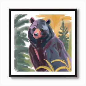 Black Bear 03 Art Print