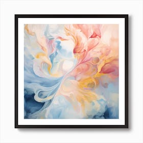 AI Pastel Dreams Waltz Art Print