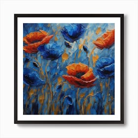 A Vibrant Field Of Abstract 7 Art Print
