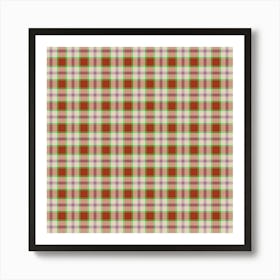 Plaid Fabric 112 Art Print