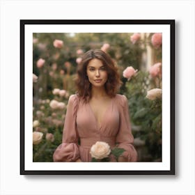 Leonardo Diffusion Xl Photo Medium Shot Woman Posing In Romant 0 Art Print