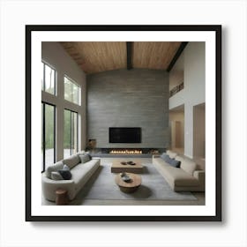 Modern Living Room 16 Art Print