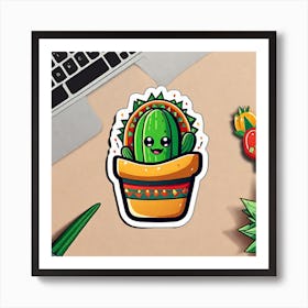 Mexican Cactus Art Print