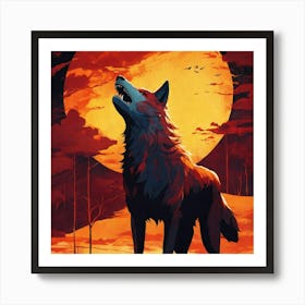 2024 full moon Art Print