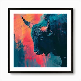 Bull Painting 1 Art Print