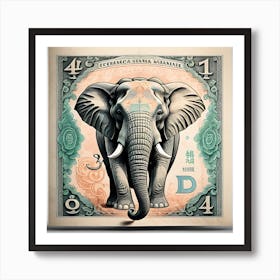 Elephant Vintage Fantasy Art Print Art Print