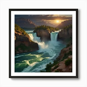 Sunset At Grand Canyon 1 Art Print