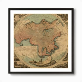 Default Vintage Map Your Garden Aesthetic 3 Art Print