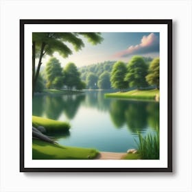 Landscape Painting 230 Art Print