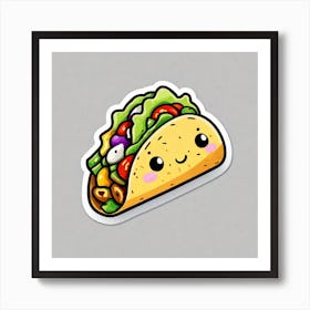 Taco Sticker 5 Art Print